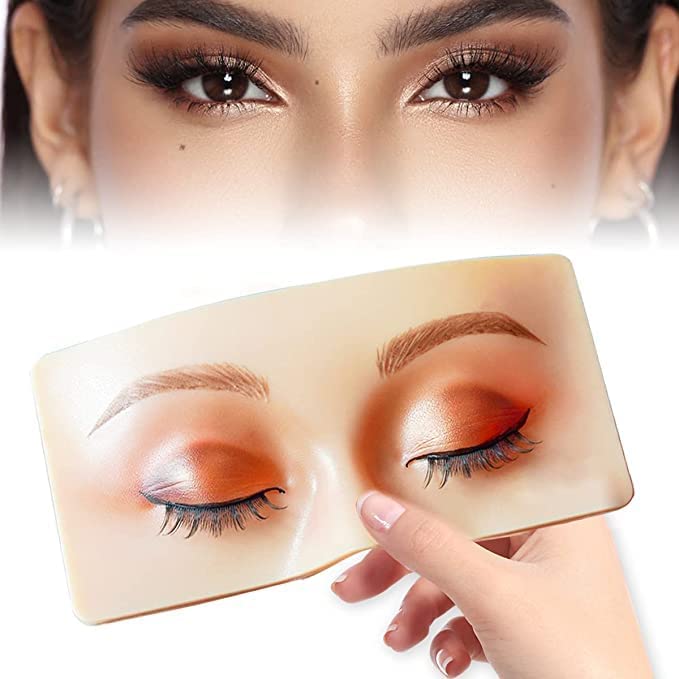 Elecsera Practicing Eyeshadow Silicone Face and Eye Makeup Practice Board 3 g Skin - Image 3