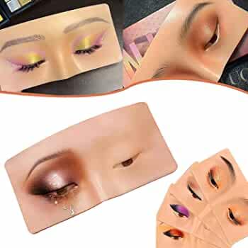 Elecsera Practicing Eyeshadow Silicone Face and Eye Makeup Practice Board 3 g Skin - Image 4