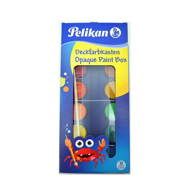 PELIKAN Opaque PAINTBOX with ONE Tube F355/12T - 12 Colours - Image 1