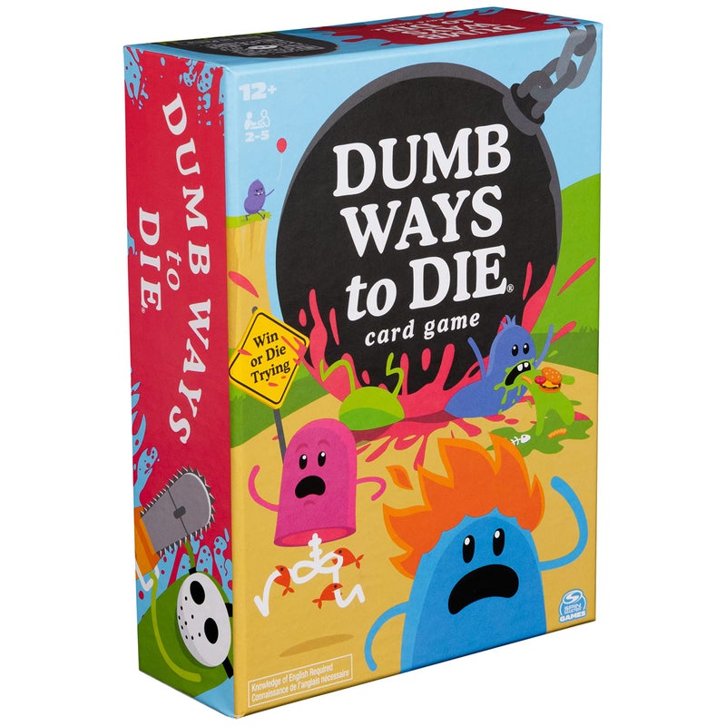 Spin Master Games, Dumb Ways to Die, The Viral Meme Card Game from YouTube and TikTok, Survival Strategy Fun, 2-5 Players, for Ages 12 & Up - Image 1