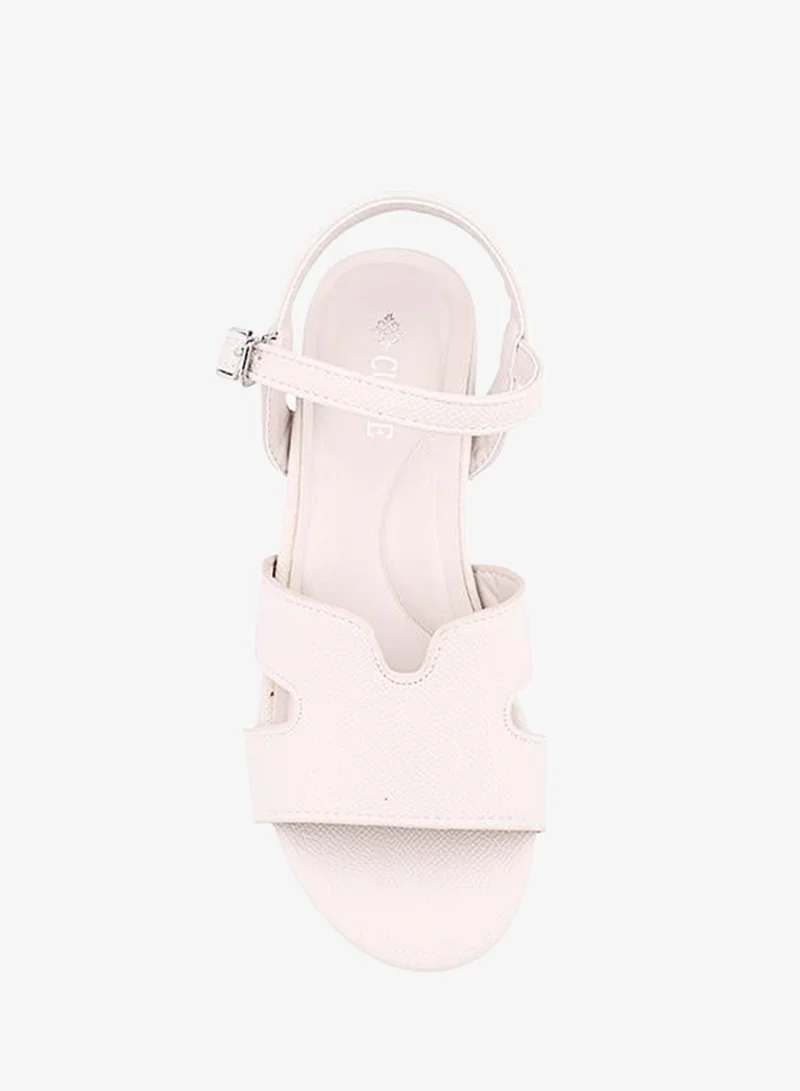Cuple OffWhite Girls Flat Ankle Strap Sandals for Women | Best Price UAE
