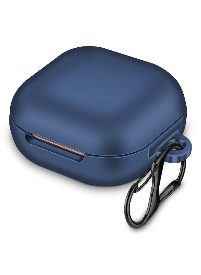 1pcs Silicone Case for Samsung Galaxy Buds 2 Pro Case (2022)/Galaxy Buds 2 Case (2021) /Galaxy Buds FE (2023)/Galaxy Buds Pro/Galaxy Buds Live TPU Protective Shockproof Anti-drop Scratch Resistant Case with Portable Hook - Image 1