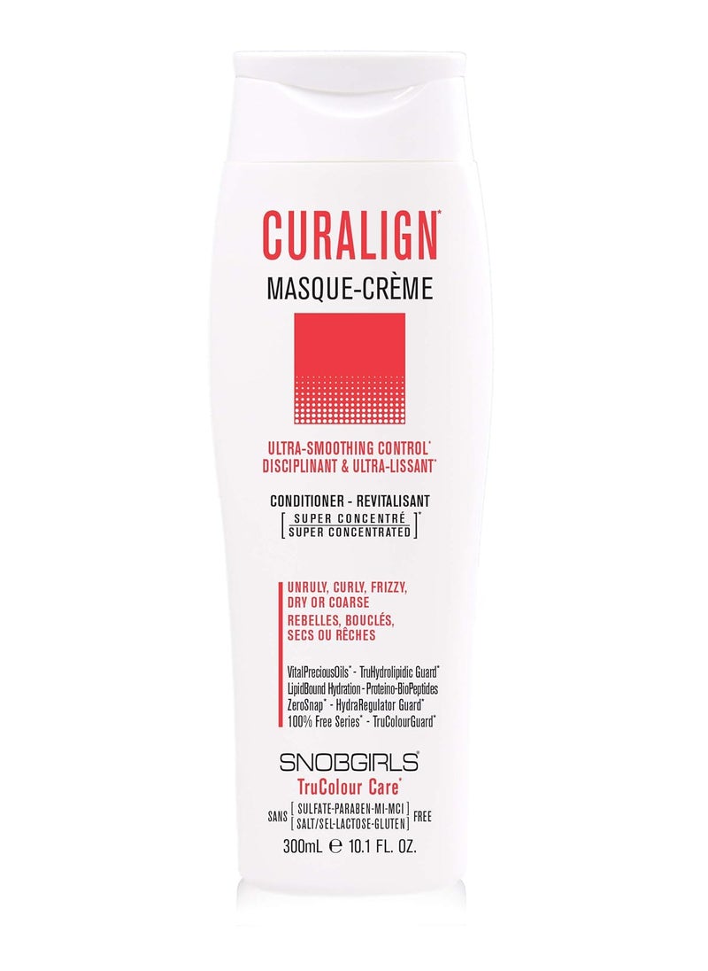 SNOBGIRLS SNOB GIRLS CURALIGN Vegan Smoothing Conditioner UltraSmoothing Control 1 Minute Hair Mask for Unruly Curly Frizzy Hair Anti Frizz Conditioner 