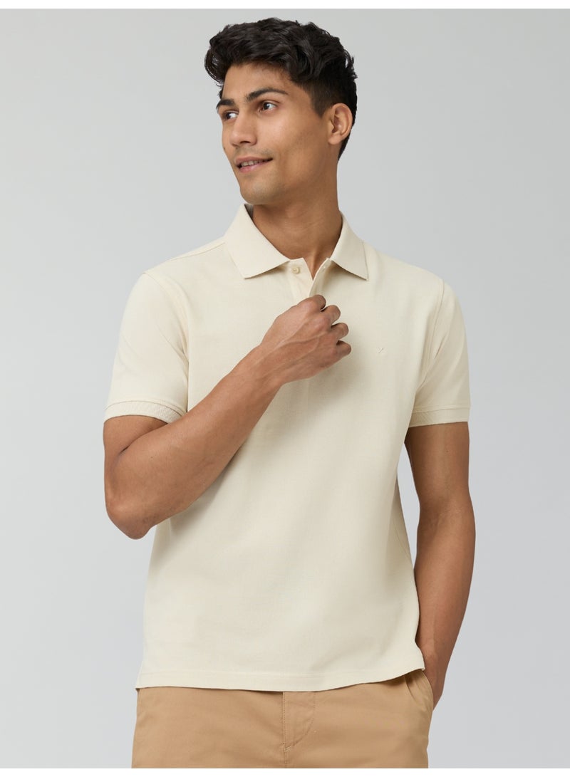 اكس واي اكس اكس تيشيرت بولو رجالي من XYXX، مصنوع من قطن ممشط نقي، بقصة عادية. - Image 1