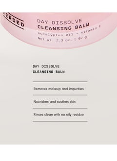 Versed Versed Day Dissolve Cleansing Balm - Makeup Melting Balm Infused with Vitamin E + Eucalyptus Oil to Calm Skin - Oil Based Double Cleanser with Avocado + Jojoba (0.6 oz)  - Image 3