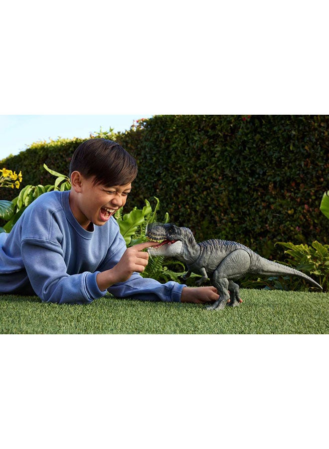 JURASSIC WORLD Mattel Rebirth Power Devour Tyrannosaurus Rex Dinosaur Figure With Tongue Activated Constant Chomp, Lights & Sounds, Digital Play  - Image 2
