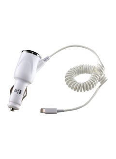 ماتريكس شاحن سيارة USB لأجهزة ايفون 5/6/7/iOS أبيض عبوة من 5 قطع  - Image 2