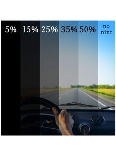 SYOSI Window Tint Film, 50% VLT Professional Uncut Car Window Film, Car Packaging Sun Film Suitable For Sunscreen Heat Insulation, Car Diy, Privacy Protection 2 Roll, 1m×50cm  - Image 3