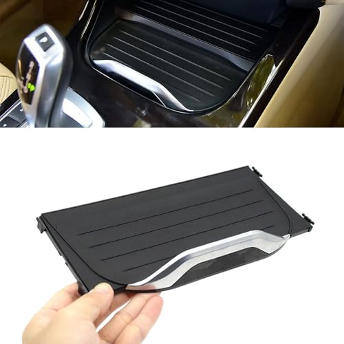 Goodithy Compatible with BMW X3 F25 X4 F26 Front Center Cup Holder Slide Roller Blind Cover Center Console Drink Cup Holder Rolling Cover Shutter Trim Replacement - Image 1