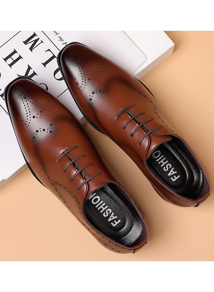 Shougu Versatile Retro Casual Leather Shoes  - Image 1