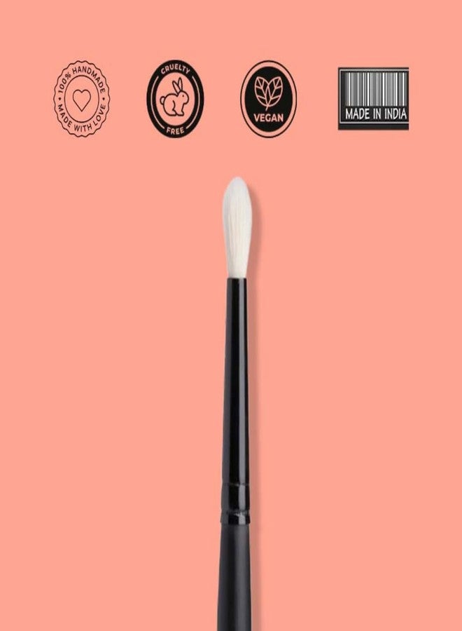 Cuffs N Lashes E010 Precision Blending Brush | Professional Eyeshadow Brush for Detailed Blending | Soft Bristles | Cruelty-Free &Handmade in India | Eye Makeup Brush - Image 4