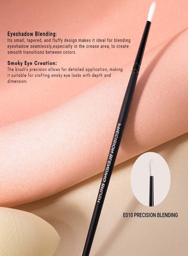 Cuffs N Lashes E010 Precision Blending Brush | Professional Eyeshadow Brush for Detailed Blending | Soft Bristles | Cruelty-Free &Handmade in India | Eye Makeup Brush - Image 2