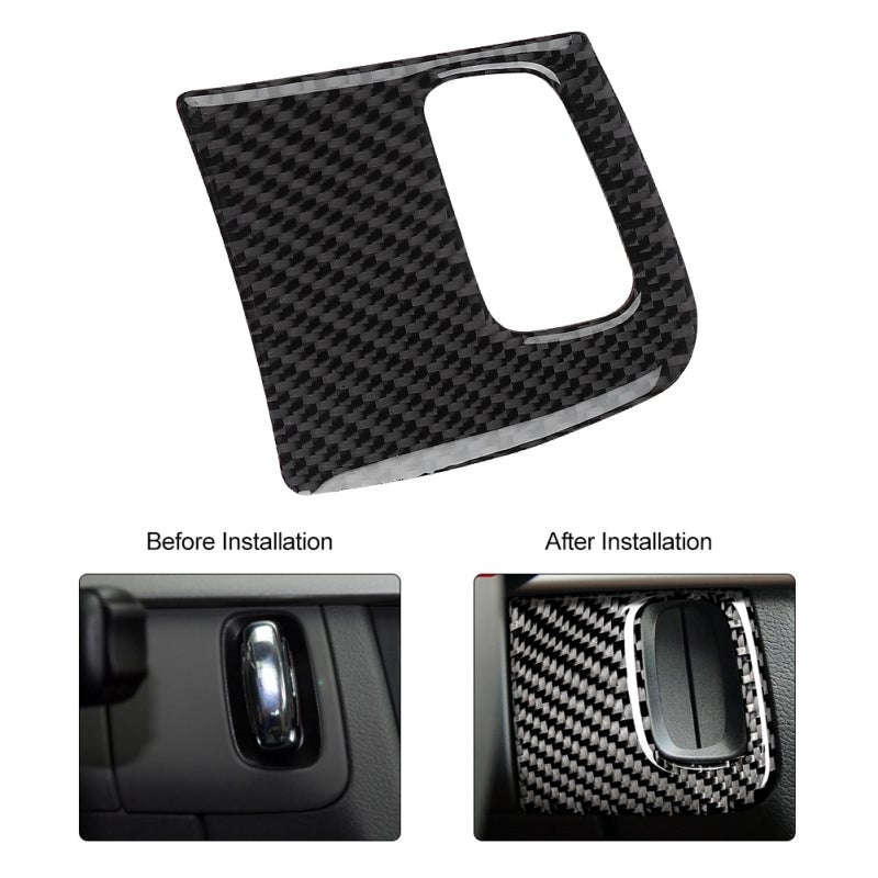 Interior Keyhole Cover Trim Carbon Fiber - Lightweight Durable Key Hole Frame Cover for AUDI A4 B8 A5 8T S5 2008-2015 - Image 4