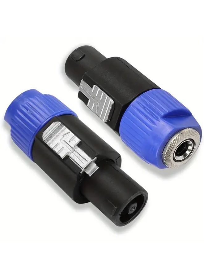 2pcs Speakon to 1 4 Inch Adapter Heavy Duty Speaker Connector with Screw Threads - Image 2