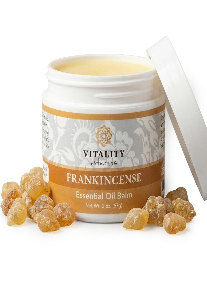 Vitality Extracts Frankincense Essential Oil Balm (2oz) - Boswellia Serrata, Beeswax & Vitamin E, Deep Moisturizing Skin Balm for Dry, Cracked Skin, Soothing & Nourishing for All Skin Types - Image 1