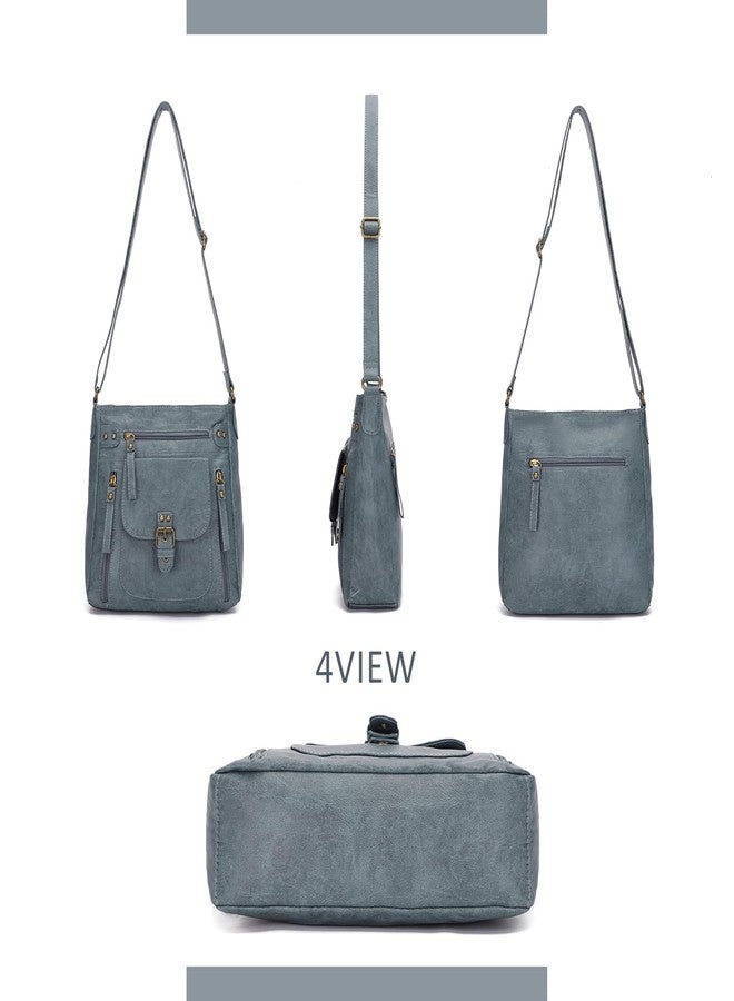 KL928 Crossbody Bags for Women, Multi Pocket Shoulder Bags, Medium PU Leather Cross Body Purses - Image 5
