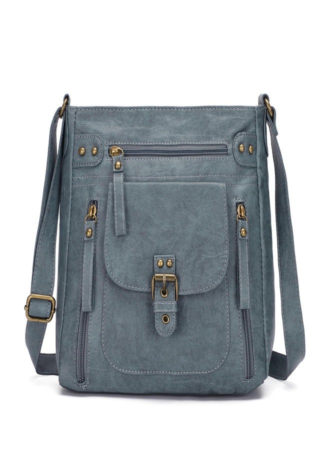 KL928 Crossbody Bags for Women, Multi Pocket Shoulder Bags, Medium PU Leather Cross Body Purses - Image 1