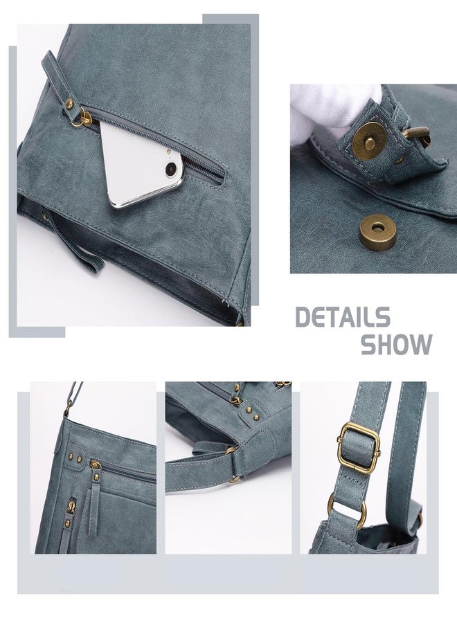 KL928 Crossbody Bags for Women, Multi Pocket Shoulder Bags, Medium PU Leather Cross Body Purses - Image 3