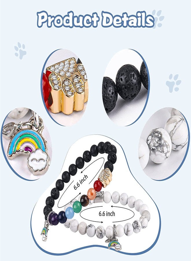 PSZEZNZ Pet Dog Cat Memorial Gifts Rainbow Bridge Bracelet for Beloved, Loss Sympathy Jewelry Gift Bracelets,personalized memorial gifts - Image 5