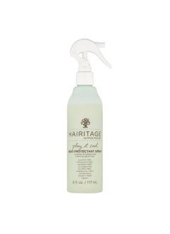 Hairitage Play It Cool Heat Protectant Spray - Up to 450 Degree Protection + Hydrates + Strengthens Hair - Leaves Hair Smooth + Shiny after Styling - For All Hair Types + Heated Styling Tools- 6 fl oz  - Image 1