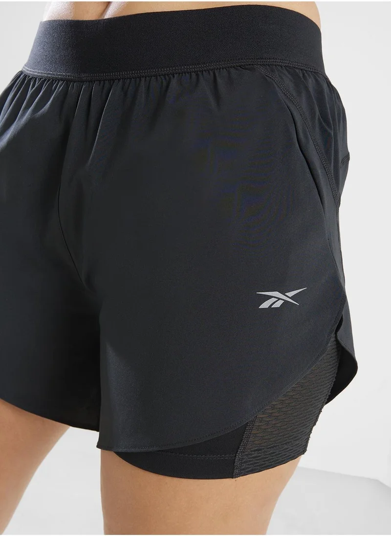 ريبوك 2In1 Running Shorts