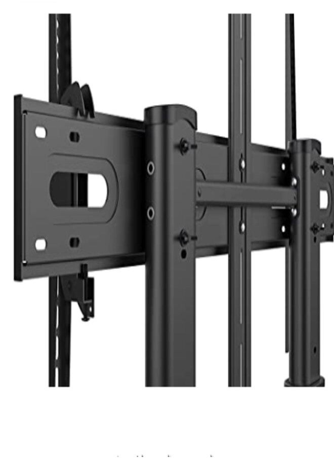 Generic - STARGOLD Telescopic Height Adjustable Ultra-large Display TV Cart For most 60"-100" LED/LCD Flat Panel TVs SG832 Black - Image 1