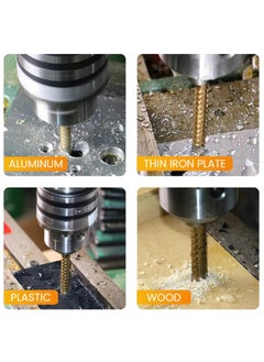 Serplex Serplex 6PCS Step Drill Bits Set HSS High Speed Steel for Stainless Steel Metal Wood Plastic Drilling 432MM420 MM412MM6MM8MM3MM with Case for Woodworking DIY Lovers  - Image 5