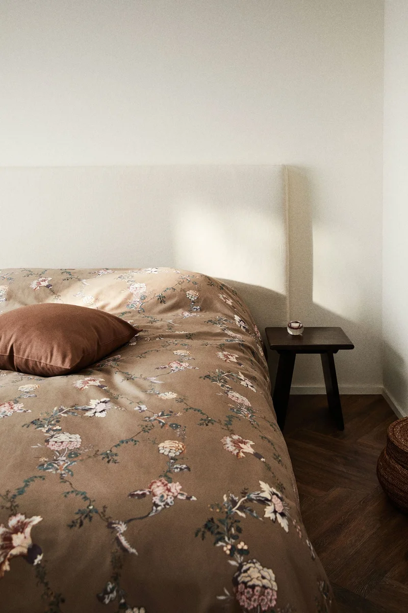 اتش اند ام طقم غطاء لحاف ساتان مزدوجكينغ