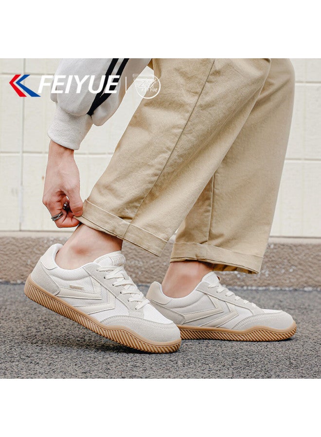 Feiyue Official Men's Sports Shoes  Spring New Casual Breathable Shoes Light Gray 44 - Image 5