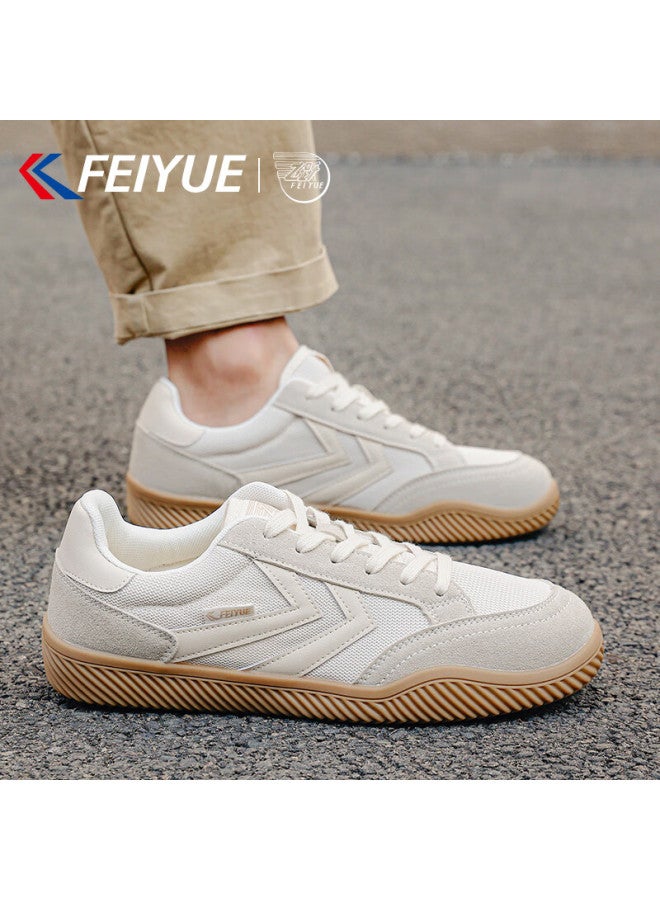Feiyue Official Men's Sports Shoes  Spring New Casual Breathable Shoes Light Gray 44 - Image 3