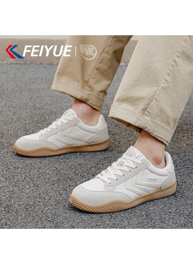 Feiyue Official Men's Sports Shoes  Spring New Casual Breathable Shoes Light Gray 44 - Image 4