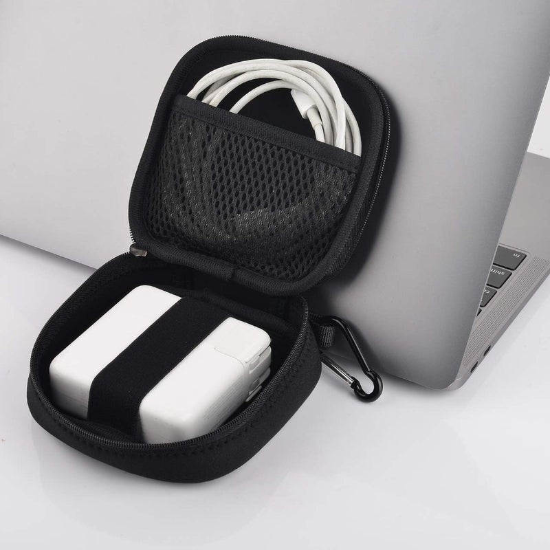CM CM Small Travel Carrying Storage Organizer Bag Case Pouch Compatible with MagSafe Power Adapter, Laptop Accessories Cables, Cords, USB Drives, Earphones  - Image 5
