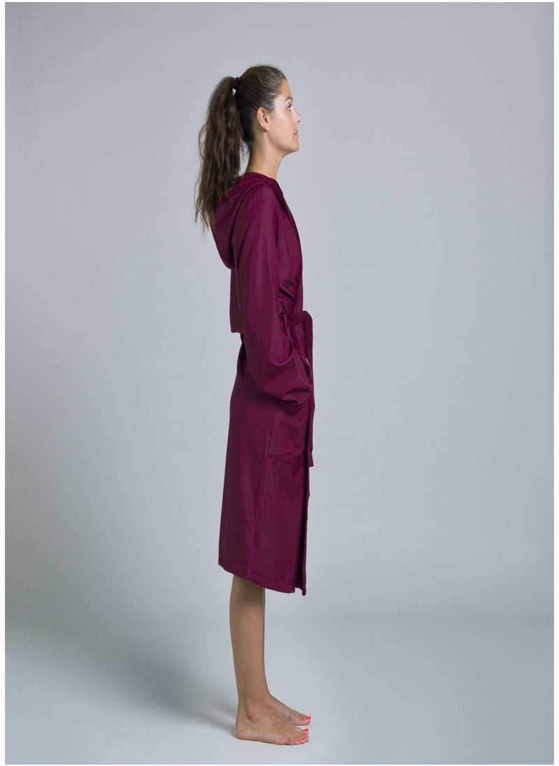NABAIJI NABAIJI by DECATHLON, Women Bathrobe Soft & Absorbent Purple  - Image 3