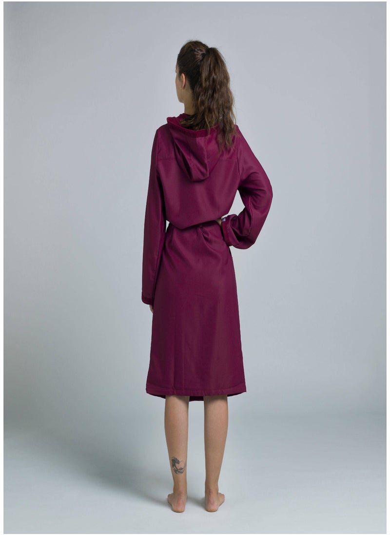 NABAIJI NABAIJI by DECATHLON, Women Bathrobe Soft & Absorbent Purple  - Image 4