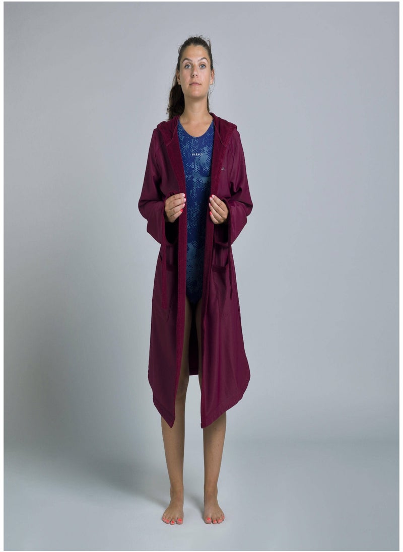 NABAIJI NABAIJI by DECATHLON, Women Bathrobe Soft & Absorbent Purple  - Image 1