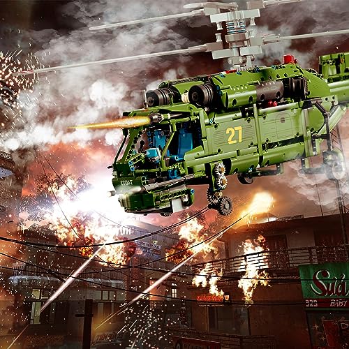 JMBricklayer Military Helicopter Building Sets 61510 Ka27 Helicopter Collectible Display Model Airplane Military Collection Construction Toys for Teens and Adults Gift Ideas1800 Pieces - Image 5
