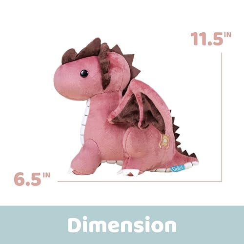 Bellzi Fire Dragon 115 Cute Stuffed Animal Plush Toy Adorable Soft Dragon Toy Plushies and Gifts Perfect Present for Kids Babies Toddlers Draggi - Image 5