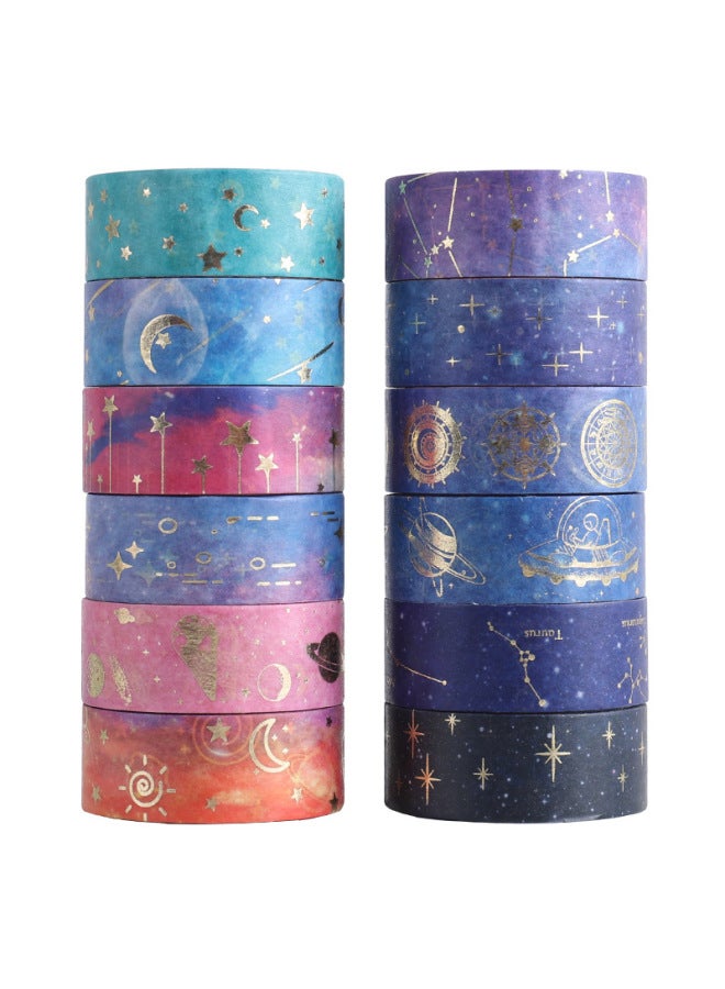YIDA Culture Star Series Bronzing And Paper Tape Diy Decorative Hand Account Stickers Creative Life Small - Image 2