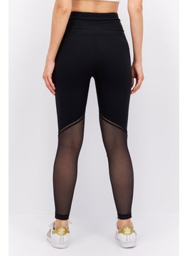 Reebok Women Sportswear Fit Brand Logo Training Tight, Black  - Image 2