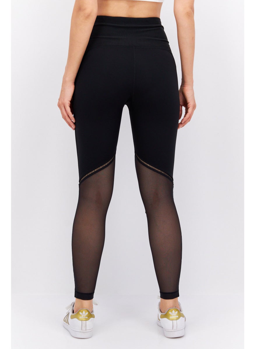 Reebok Women Sportswear Fit Brand Logo Training Tight, Black  - Image 2
