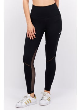 Reebok Women Sportswear Fit Brand Logo Training Tight, Black  - Image 1