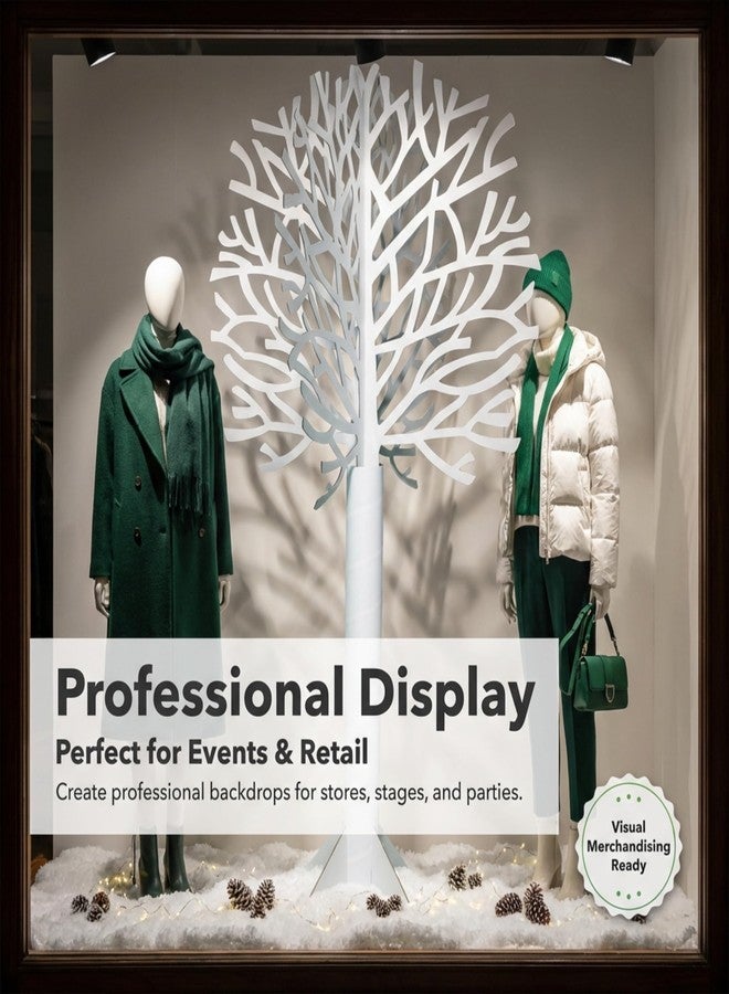 TCDesignerProducts Anderson's Die-Cut White Tree Kit, 7'4" Tall DIY Cardboard Tree for Winter Wonderland, Holiday Decor, Classroom Crafts, Parades, Events, Christmas Parties & More - Image 4