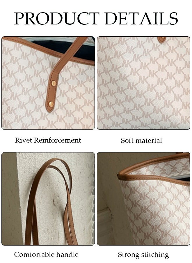 DUNISO - Women's Shoulder Tote Bag Faux Leather Handbag for Women Large Capacity Messenger Fashionable Travel Shoulder Bag for Ladies Girls College Students - Image 1