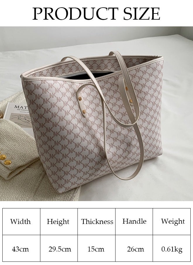 DUNISO - Women's Shoulder Tote Bag Faux Leather Handbag for Women Large Capacity Messenger Fashionable Travel Shoulder Bag for Ladies Girls College Students - Image 1