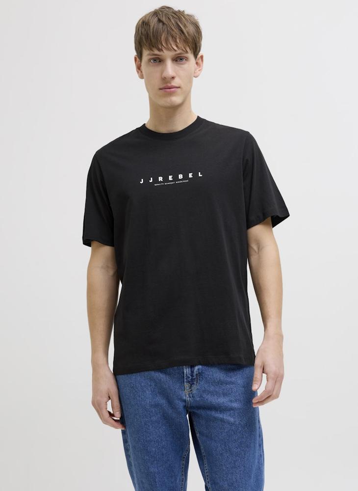 JJ Rebel Jrebrocky Logo Crew Neck T-Shirt  - Image 1
