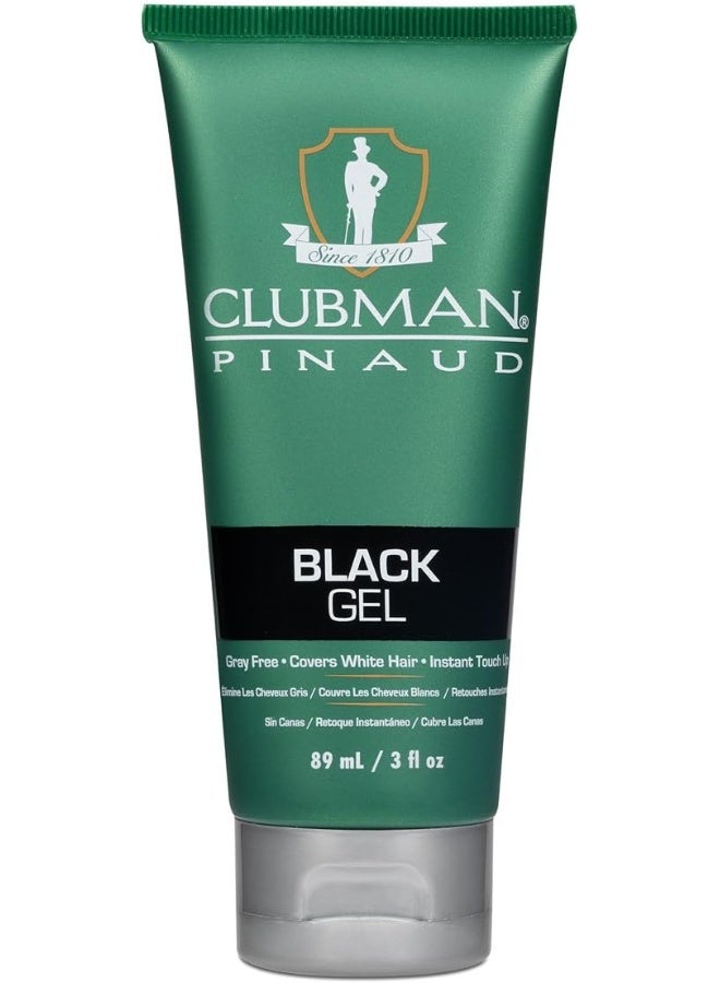 Clubman Temporary Gel, Black, 3 Fluid Ounce