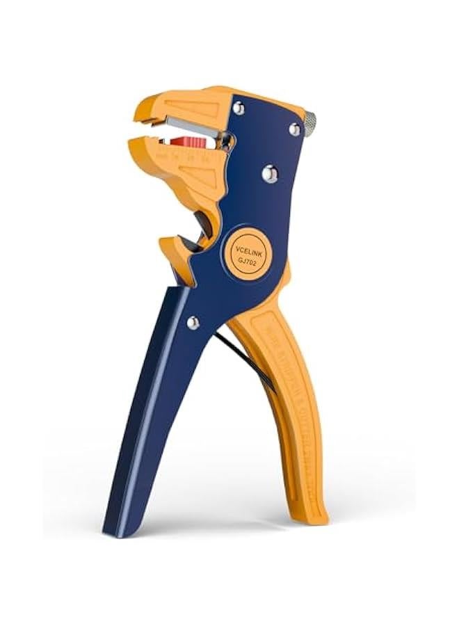 Wire Stripper and Cutter, Professional Quick Strip Automatic Wire Stripper, 2 in 1 Adjustable Electrical Cable Wire Stripping Tool&Eagle Nose Self-Adjusting Wire Pliers (7-Inch) - Image 1