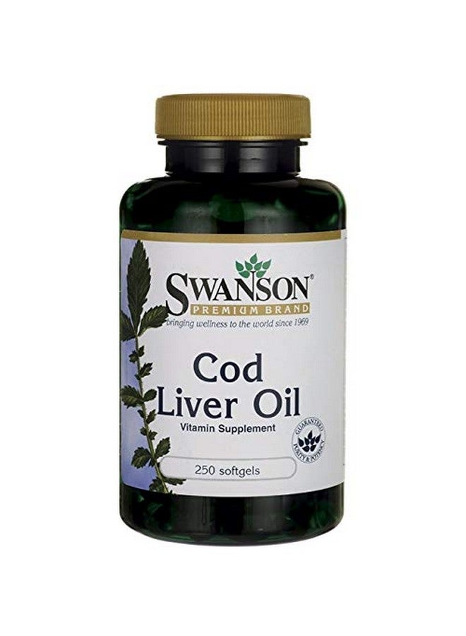 SWANSON Cod Liver Oil 1250 Iu A/135 Iu D 250 Sgels - Image 3