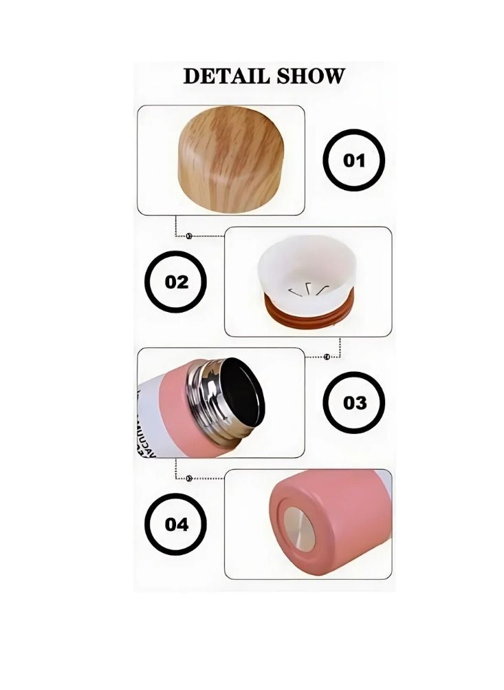 بريميم زجاجة معزولة بالفراغ باللون الوردي - Image 4