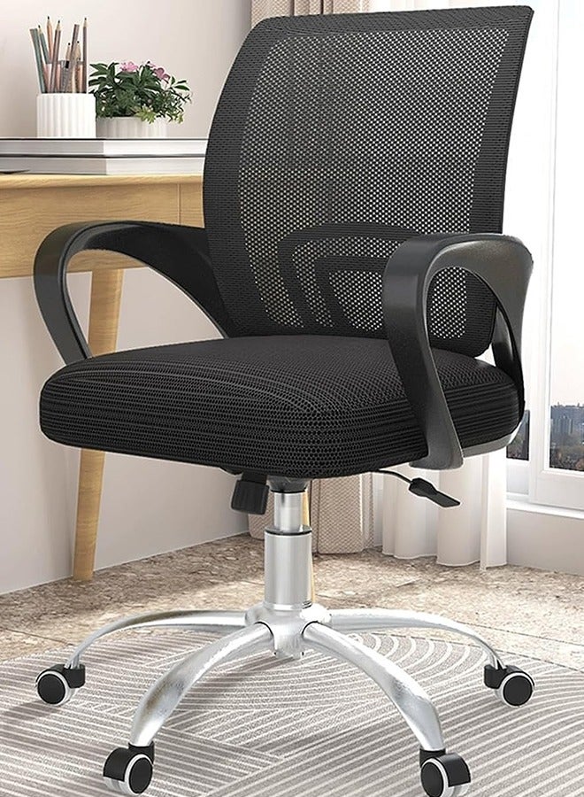Office Chair, Ergonomic Desk Chair, Comfort Computer Chair, Adjustable Height Gaming Chair with Wheels, Lumbar Support Mesh Chair, Swivel Computer Home Office Chair, Study Task Chair
